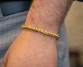 10K Gold Rounded Franco Bracelet (Regular) - 4.0MM - White Carat - USA & Canada